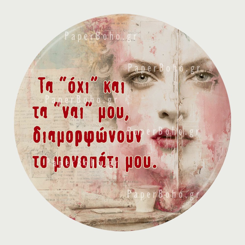 Μαγνητάκι ψυγείου φράση ενδυνάμωσης γυναίκα