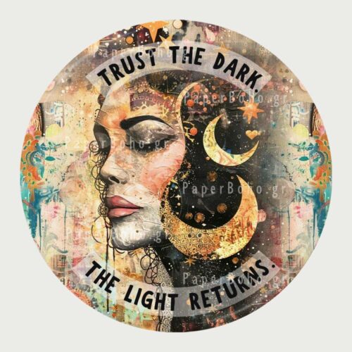 Μαγνητάκι Ψυγείου Φεγγάρι Trust the Dark