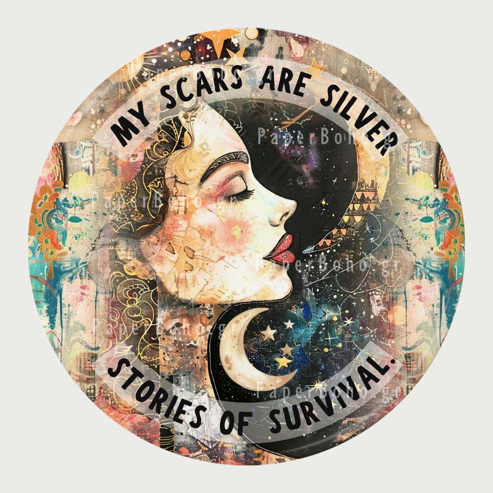 Μαγνητάκι Ψυγείου Φεγγάρι Scars Silver Stories